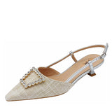 LUX DIAMOND SLINGBACK SCARPE CON TACCO SS25